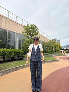 「アイテム（セットアップ）」を使った、manaさん（レディース・157cm）の春コーディネート