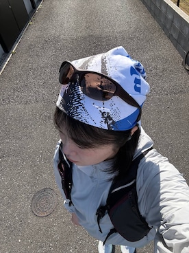 「アイテム（ハンカチ/ハンドタオル）」を使った、モエカさん（レディース・158cm）の春コーディネート