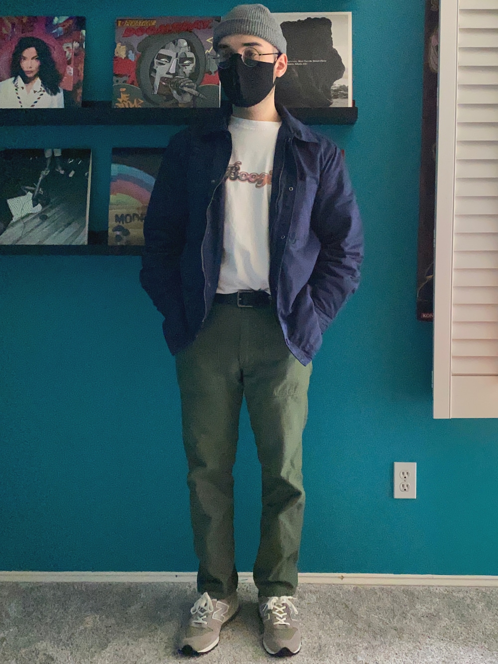「Seattle、冬コーデ、冬、orslow、New Balance、996、ZARA、brockhampton、ミリタリー、アメカジ、アメカジコーデ、スニーカー、ニット帽」｜「orSlowのorSlow/オアスロウ スリムフィットファティーグパンツ（その他パンツ、グリーン系）」を使った、Shipさん（メンズ・168cm）の冬コーディネートの1枚目の写真