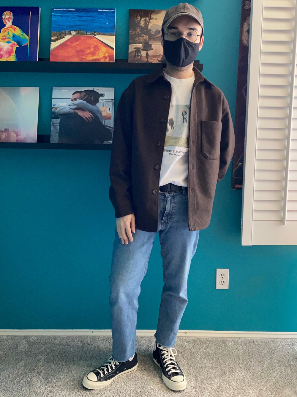 「Seattle、UNIQLO、UNIQLO U、brockhampton、Levi's、converse、CONVERSE1970、アメカジ、アメカジコーデ、冬コーデ、冬、ジーンズ、kicks、デニム、スニーカー」｜「Levi'sの511(TM)-スリムフィット/ライトインディゴブルー/LEGENDARY/10.9oz（デニムパンツ、ブルー系）」を使った、Shipさん（メンズ・168cm）の冬コーディネートの1枚目の写真