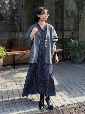 「LAVEANGE（ラビアンジェ）のアイテム」を使った、yuumiさん（レディース・154cm）の秋コーディネート