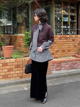 「LAVEANGE（ラビアンジェ）のアイテム」を使った、yuumiさん（レディース・154cm）の秋コーディネート