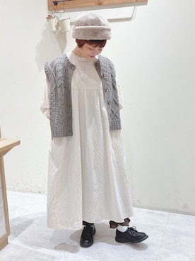 「前後着ベスト」｜n.aiさん（レディース・157cm）の秋コーディネート