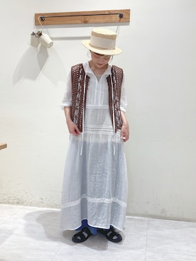 「Samansa Mos2（サマンサ モスモス）のアイテム」を使った、n.aiさん（レディース・157cm）の夏コーディネート