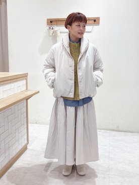 「sm2rhythm（サマンサモスモスリズム）のアイテム（その他アウター）」を使った、n.aiさん（レディース・157cm）の秋コーディネート