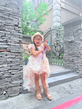 「babyGAP（babyGAP）のアイテム（帽子）」を使った、Kuo Sammiさん（キッズ・100cm）の秋コーディネート