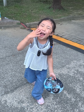 「NIKE（ナイキ）のアイテム」を使った、Kuo Sammiさん（キッズ・100cm）の夏コーディネート