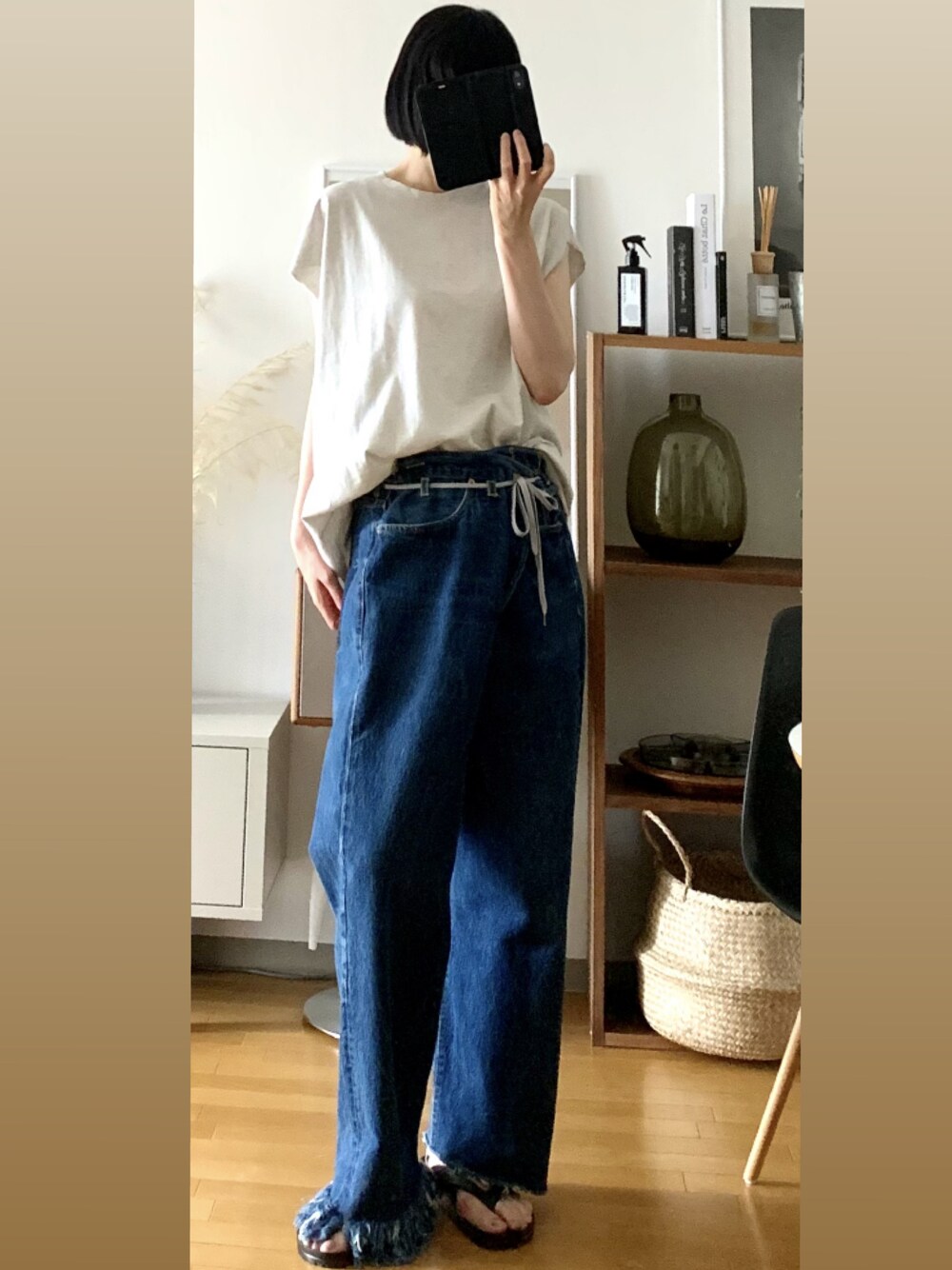 メゾンエウレカ　ワイドデニムパンツ MAISON EUREKA（メゾンエウレカ）の「EUREKAワイドデニム
