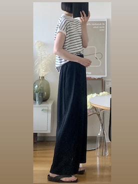 「FLORENT（フローレント）のアイテム（パンツ）」を使った、minako_1027さん（レディース・170cm）の夏コーディネート