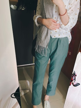 「Bershka（ベルシュカ）のアイテム（シャツ/ブラウス）」を使った、ウェイツさん（レディース・163cm）の秋コーディネート