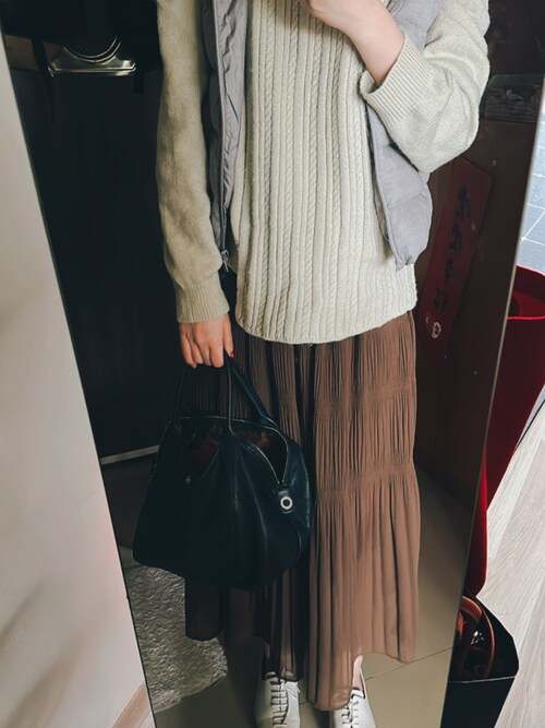 ウェイツ|LONGCHAMPのショルダーバッグを使ったコーディネート - WEAR
