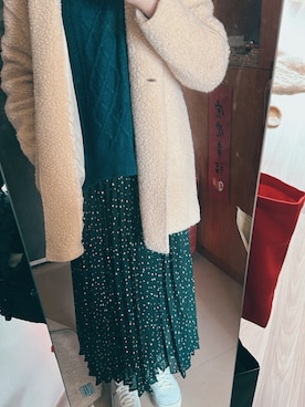 「American Eagle（アメリカンイーグル）のアイテム（ジャケット/アウター）」を使った、ウェイツさん（レディース・163cm）の冬コーディネート