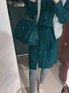 「UNIQLOコーデ」｜「アイテム（ワンピース/ドレス）」を使った、ウェイツさん（レディース・163cm）の冬コーディネート