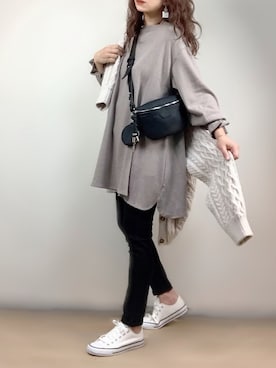 「RUGGEDWORKS（ラゲッドワークス）のアイテム（パンツ）」を使った、ange⭐︎さん（レディース・165cm）の秋コーディネート