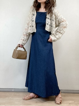 「ごきげんウィーク」｜「アイテム（ハンドバッグ）」を使った、ange⭐︎さん（レディース・165cm）の春コーディネート