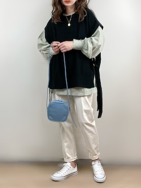 「zucca」｜「アイテム（アクセサリー）」を使った、ange⭐︎さん（レディース・165cm）の春コーディネート