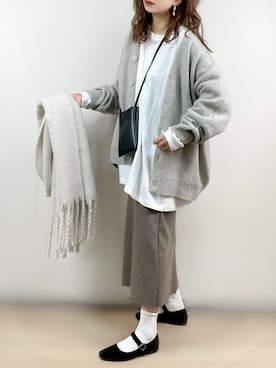 「Ciena」｜「アイテム（スウェット）」を使った、ange⭐︎さん（レディース・165cm）の秋コーディネート