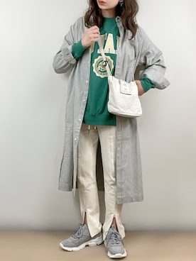 「RODE SKO」｜「アイテム（スウェット）」を使った、ange⭐︎さん（レディース・165cm）の冬コーディネート