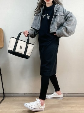 ange⭐︎さんの「converse(コンバース) NEXTAR110 OX(ネクスター110OX)」を使ったコーディネート