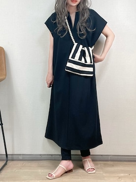 「ap retro（アプレトロ）のアイテム（ワンピース/ドレス）」を使った、ange⭐︎さん（レディース・165cm）の夏コーディネート