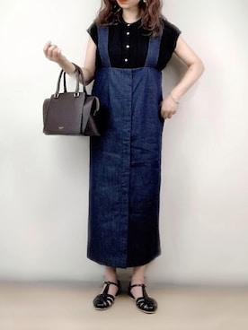 「& chouette（アンドシュエット）のアイテム（ハンドバッグ）」を使った、ange⭐︎さん（レディース・165cm）の夏コーディネート