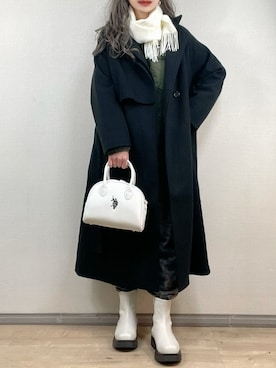 「ap retro（アプレトロ）のアイテム（その他アウター）」を使った、ange⭐︎さん（レディース・165cm）の冬コーディネート