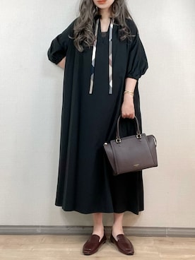 「& chouette（アンドシュエット）のアイテム（ハンドバッグ）」を使った、ange⭐︎さん（レディース・165cm）の秋コーディネート
