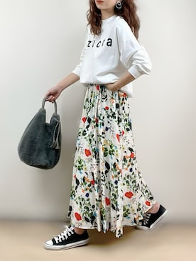 「zucca」｜「アイテム（スウェット）」を使った、ange⭐︎さん（レディース・165cm）の秋コーディネート