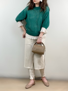 ange⭐︎さん（レディース・165cm）の春コーディネート