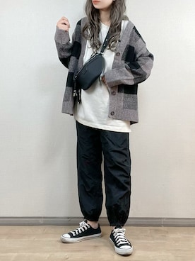 「AS KNOW AS plus（アズノゥアズプラス）のアイテム（カーゴパンツ）」を使った、ange⭐︎さん（レディース・165cm）の秋コーディネート