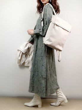 「sesenta（セセンタ）のアイテム（ブーツ）」を使った、ange⭐︎さん（レディース・165cm）の秋コーディネート