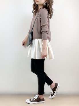 「RUGGEDWORKS（ラゲッドワークス）のアイテム（パンツ）」を使った、ange⭐︎さん（レディース・165cm）の秋コーディネート