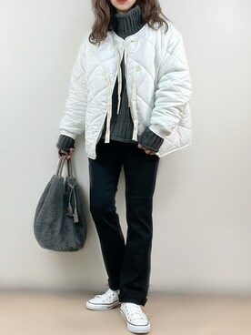 「BeAMS DOT（ビームスドット）のアイテム（ジャケット/アウター）」を使った、ange⭐︎さん（レディース・165cm）の秋コーディネート