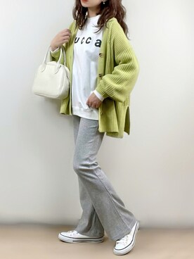 「zucca」｜「アイテム（スウェット）」を使った、ange⭐︎さん（レディース・165cm）の秋コーディネート