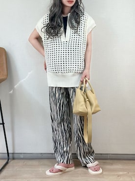 「reca（レカ）のアイテム（パンツ）」を使った、ange⭐︎さん（レディース・165cm）の夏コーディネート