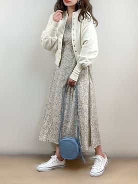 「zucca」｜「アイテム（スウェット）」を使った、ange⭐︎さん（レディース・165cm）の春コーディネート