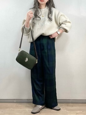 「マイベストコーデ2022」｜「アイテム（アナログ腕時計）」を使った、ange⭐︎さん（レディース・165cm）の冬コーディネート