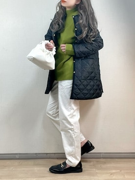 「ゆるニット」｜「アイテム（その他アウター）」を使った、ange⭐︎さん（レディース・165cm）の秋コーディネート