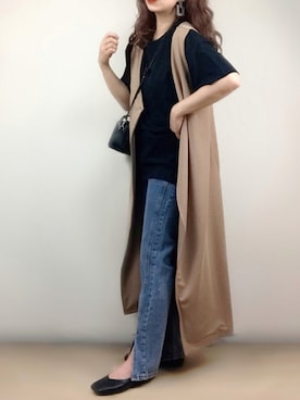 「MATCH&more（マッチアンドモア）のアイテム」を使った、ange⭐︎さん（レディース・165cm）の夏コーディネート