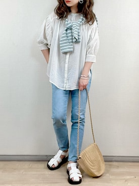 「コットンレース」｜ange⭐︎さん（レディース・165cm）の春コーディネート