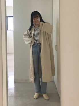 「LOWRYS FARM（ローリーズファーム）のストレッチヒールブーツ　851418（ブーツ）」を使った、マチコさん（レディース・163cm）の冬コーディネート