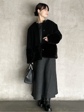 tmk107さん(レディース・156cm)の冬コーディネート