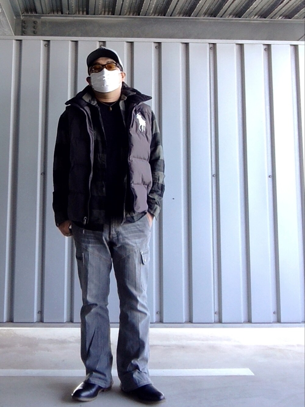 美品✨Polo Ralph Lauren ダウンベスト グレー Polo Ralph Lauren グレーダウンベスト