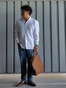 「アイテム（トップス）」を使った、pianojaccさん（メンズ・172cm）の秋コーディネート