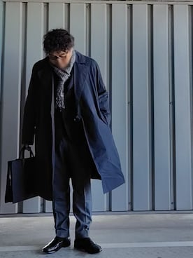 「GUCCI（グッチ）のアイテム（バッグ）」を使った、pianojaccさん（メンズ・172cm）の冬コーディネート