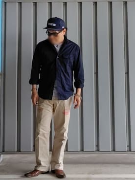「Burner（バーナー）のアイテム」を使った、pianojaccさん（メンズ・172cm）の夏コーディネート