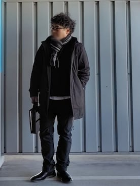 「アイテム（モッズコート）」を使った、pianojaccさん（メンズ・172cm）の秋コーディネート