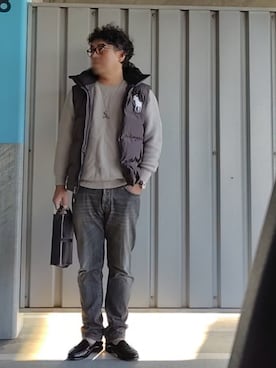 「アイテム（クラッチバッグ）」を使った、pianojaccさん（メンズ・172cm）の秋コーディネート