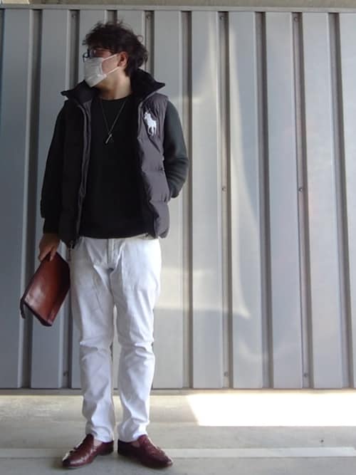 Polo Ralph Lauren フード付きダウンベスト グレー POLO RALPH LAURENのダウンベスト（グレー系）を使った人気