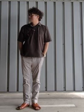 「アイテム（パンツ）」を使った、pianojaccさん（メンズ・172cm）の夏コーディネート